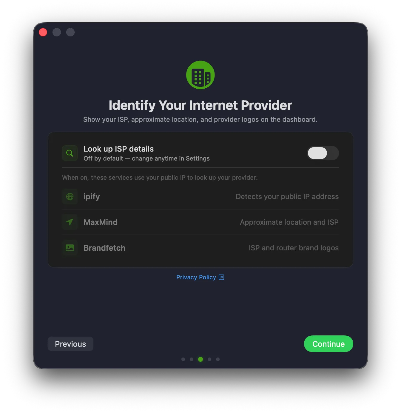 Identify Your Internet Provider step